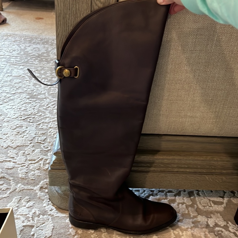 Coach Cheyenne soft calf boots size 7